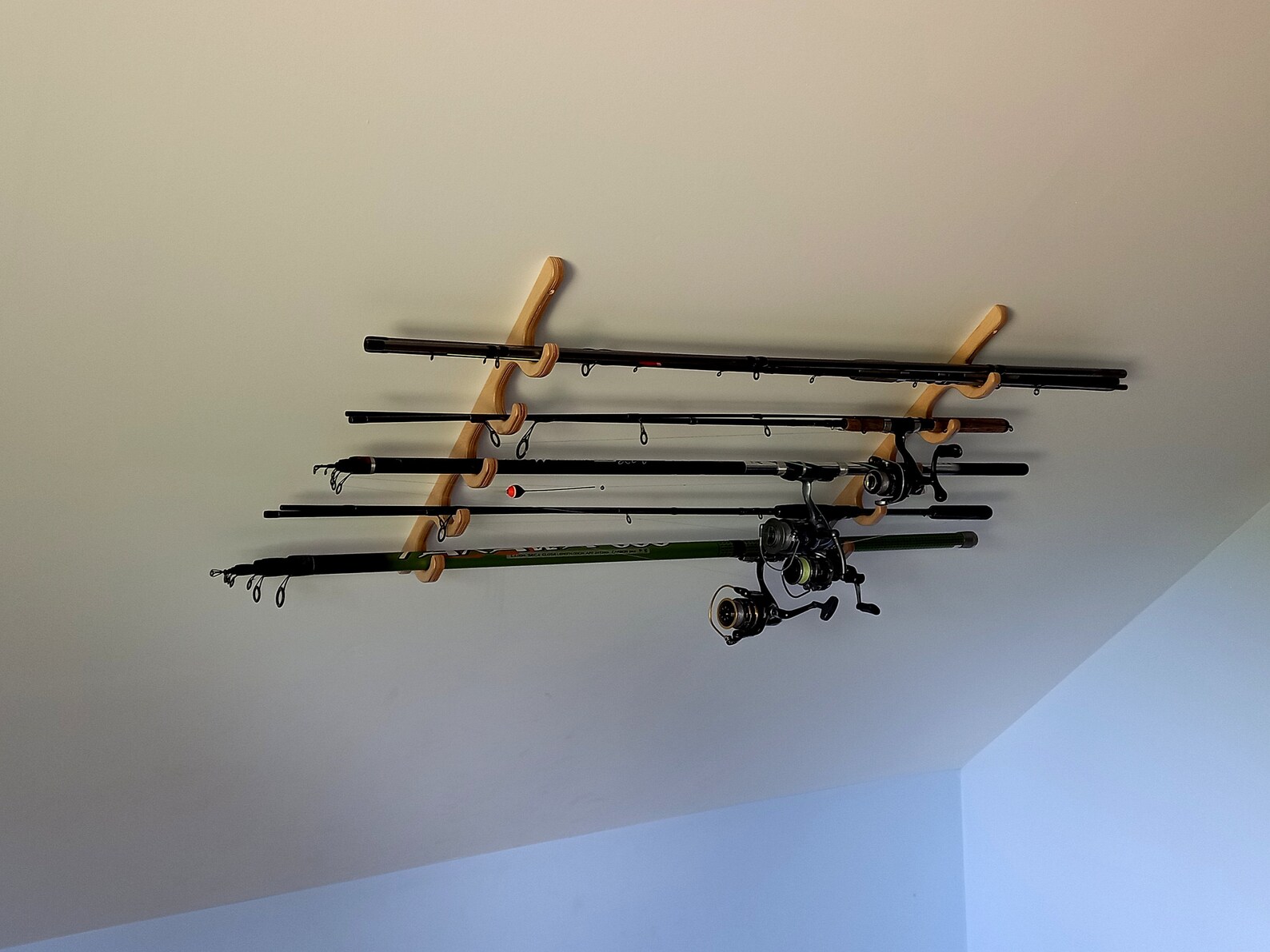 Fishing Rod Rack / Fishing Rod Holder / Fits Five Fishing Rods - Etsy
