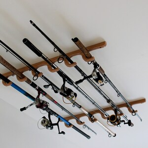 Fishing Rod Rack Wall / Ceiling Mounted Organizer Birch - Etsy