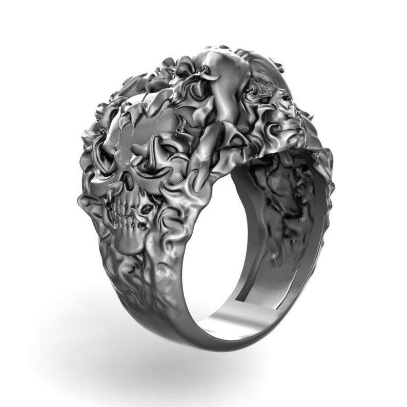 14kt Gold Over Burning in Hell Ring Burning in Hell Ring Etsy