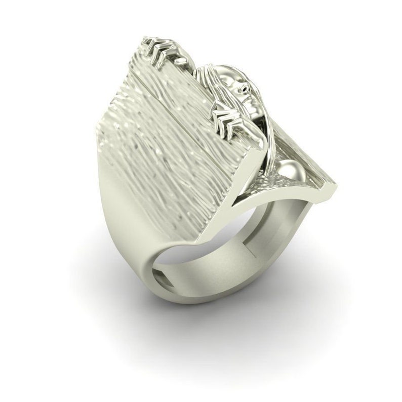 Two Tone Ring Unisex Ring Door Women Ring Promise Ring Door Open Ring Unique Rude Jewelry Gift for Her Antique Ring Gift Ring