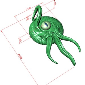 Colgante de pulpo collar de pulpo de plata de ley joyería de | Etsy