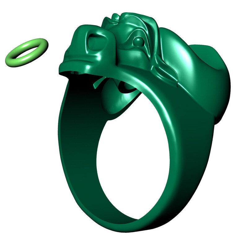 Gold Over Bull Ring Wall Street Bull Ring Taurus Ring Etsy