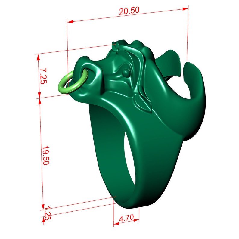 Gold Over Bull Ring Wall Street Bull Ring Taurus Ring Etsy