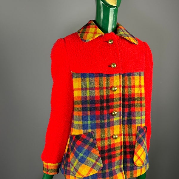 Jeux Olympiques MUNICH 1972 - Manteau en laine et crylor rouge - Prototype