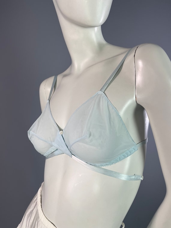 1950s - SCANDALE - Made in France - Baby blue nyl… - image 2