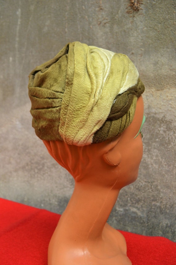 1940 - Turban velvet broken michelle Haute Mode Pa