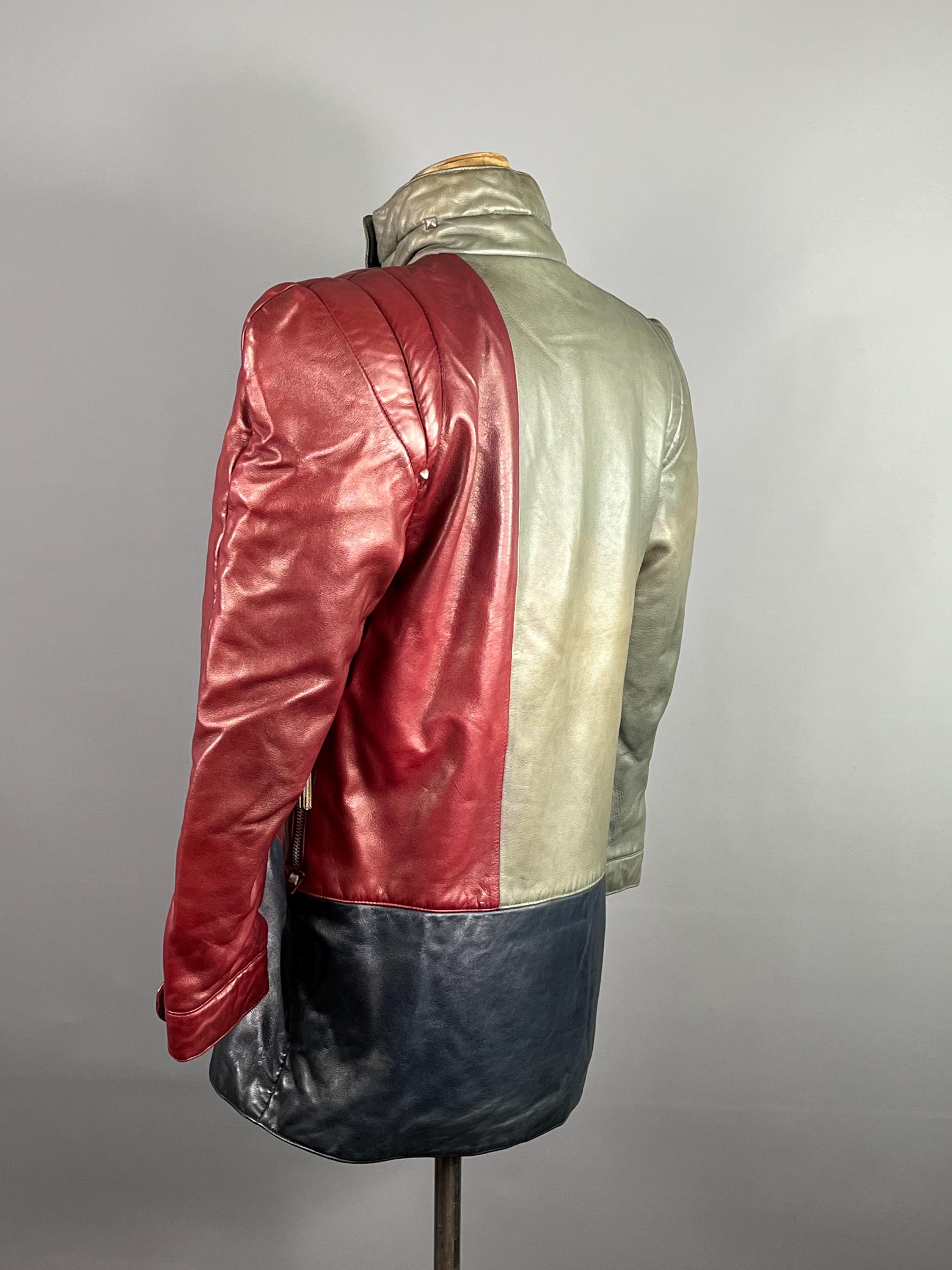 ジャケット・アウター IDEAL CUIR by CLAUD MONTANA LEATHER 1980s CLAUDE MONTANA IDEAL CUIR lamb leather jacket - ARCHIVESTOCK