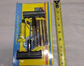 YLT 8766 8 Piece Tubeless Tire Repair Puncture Plug Kit ** FREE SHIPPING **