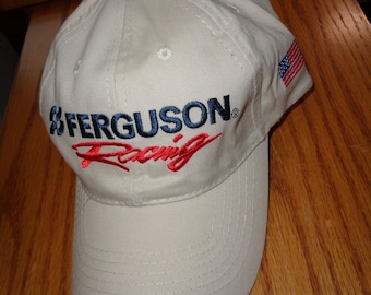 FERGUSON Racing Hat - Solid Back - Adjustable Size - AMC Deluxe Headwear - NEW