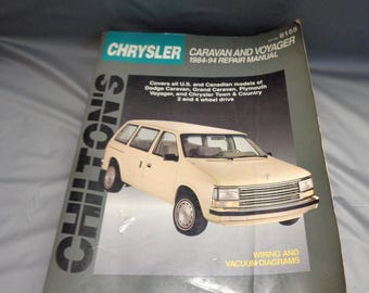 Chilton's 8155 Chrysler Caravan and Voyager 1984-1994 Repair Manual