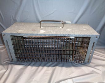 Small Havahart Humane Animal Live Trap - 16" x6" x 6" - Single End Entry- USED