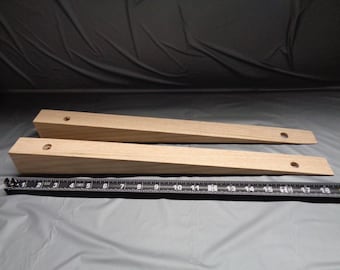 PAIR - Oak Wood Wheelbarrow Handle Wedges - 19" Long - **FACTORY SECONDS**