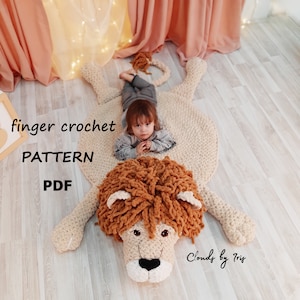 Plüsch-Spieldecke ""Löwe"" | PDF-Datei | Häkelanleitung | Babyzimmer Deko | alize puffy | bernat alize | Baby Foto Requisiten | Babymatte