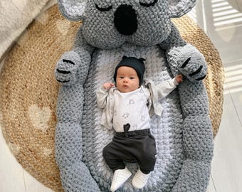 Finger Crochet pattern baby POOL “Koala” | loop yarn | PDF |