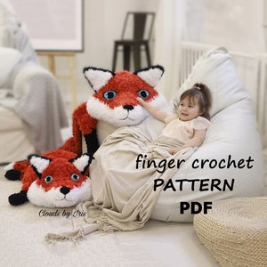 Fox Rug Pattern | Finger Crochet Pattern | PDF | Black Friday