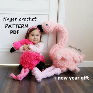 Finger crochet pattern | flamingo “Beleza” | Black Friday