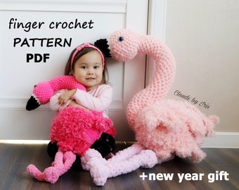 Finger crochet pattern | flamingo “Beleza” | Black Friday