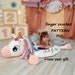 Play mat Mia Unicorn | Finger Crochet Pattern | loop yarn | Black Friday 