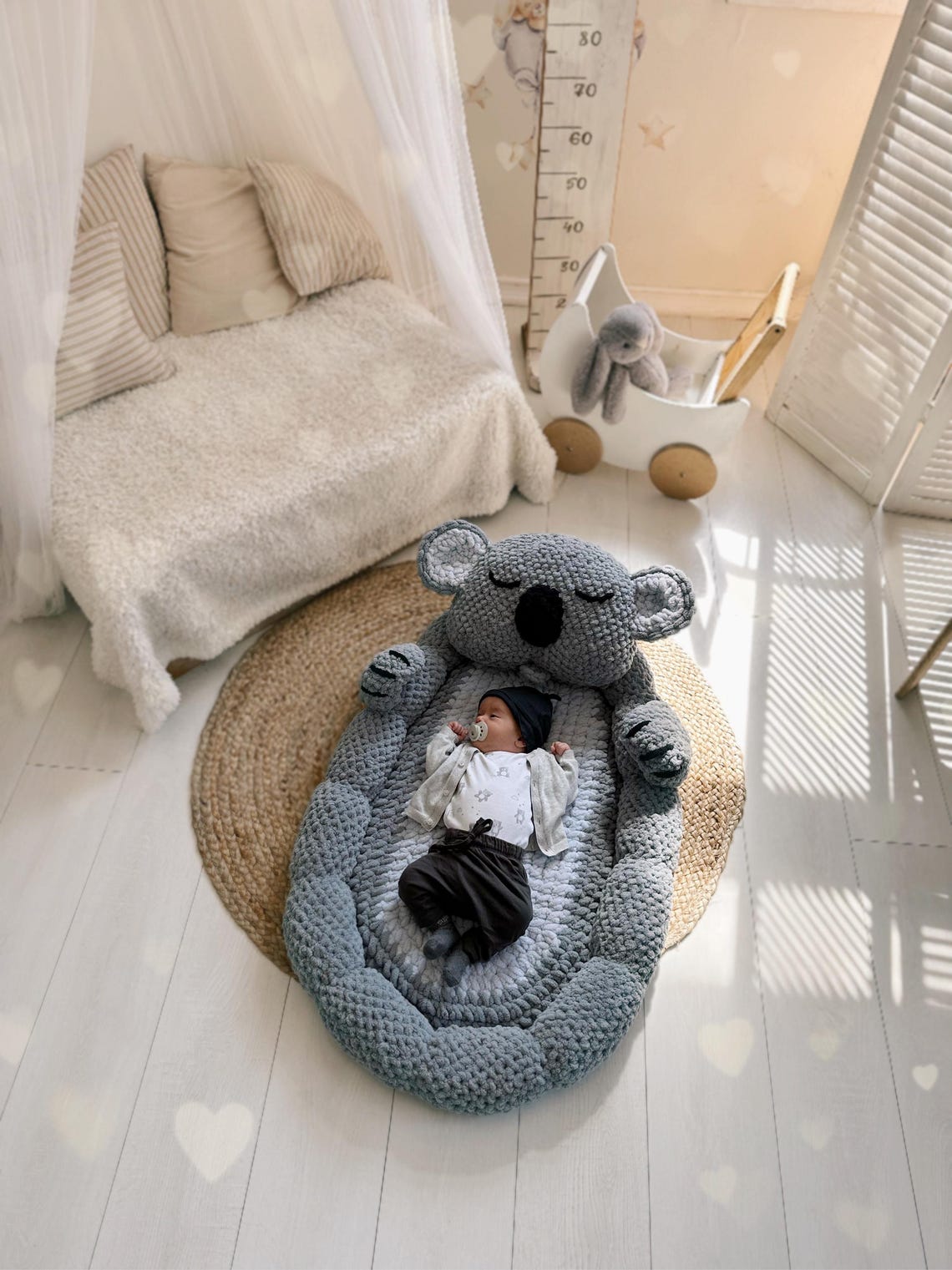 Pool Rope Floats Koala Finger Crochet Pattern Baby POOL “koala” | Loop Yarn | PDF | - Etsy