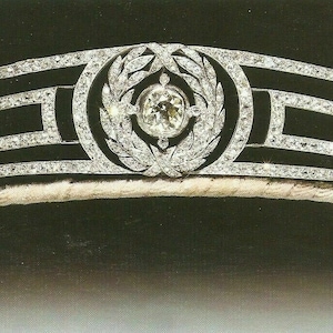 Victorian Vintage Diamond Tiara, Pave Rose Cut Diamond & Polki Wedding Tiara, 925 Sterling Silver Jewelry, Promise Gifts For Women's Jewelry image 4