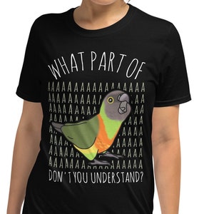 Funny Senegal Parrot T-Shirt: Birb Meme Apparel
