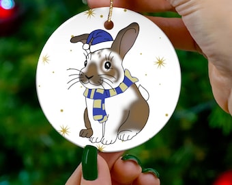 Personalized Bunny Keepsake , Rabbit ornament