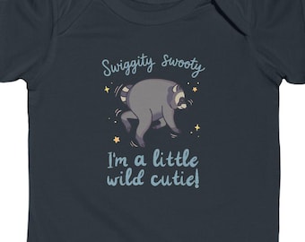 Jimothy The Raccook Baby Bodysuit: "I'm a wild little cutie"