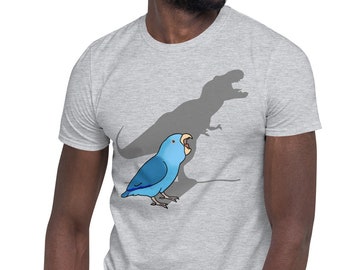 Maglietta con pappagallo T-Rex: divertente meme di Birb
