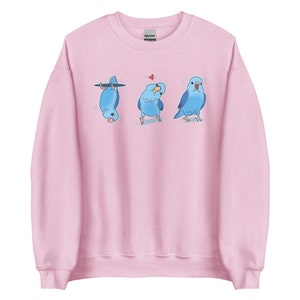 Felpa blu Parrotlet, abbigliamento carino Parrotlet, vestiti per proprietari di Parrotlet, abbigliamento divertente Parrotlet