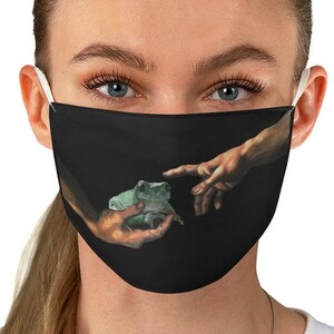 Creation Of A Frog Mask Michelangelo Frog Face Mask Funny Etsy High quality meme frog face gifts and merchandise. etsy