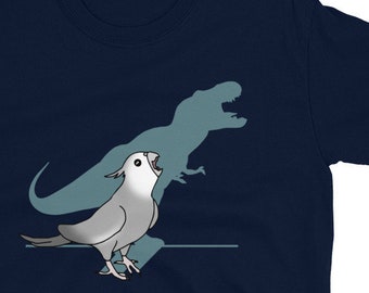 Maglietta divertente con il T-Rex del cacatua: abbigliamento meme per gli amanti dei pappagalli