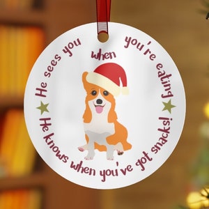 Snack Corgi-kerstversiering: grappige hondenaandenken