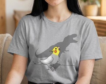 T-rex Cockatiel T-Shirt: Funny Birb Parrot Lover Apparel