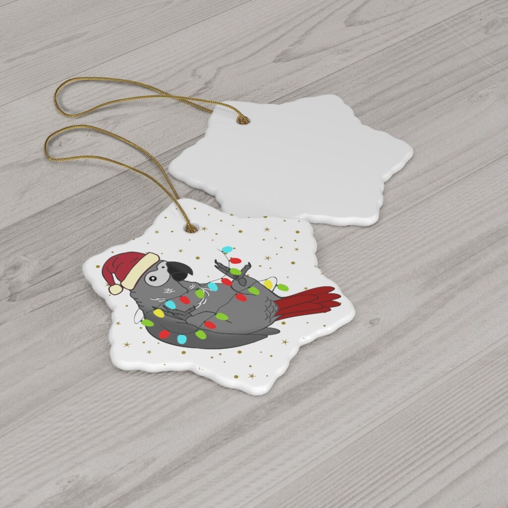 Antique parrot christmas ornament