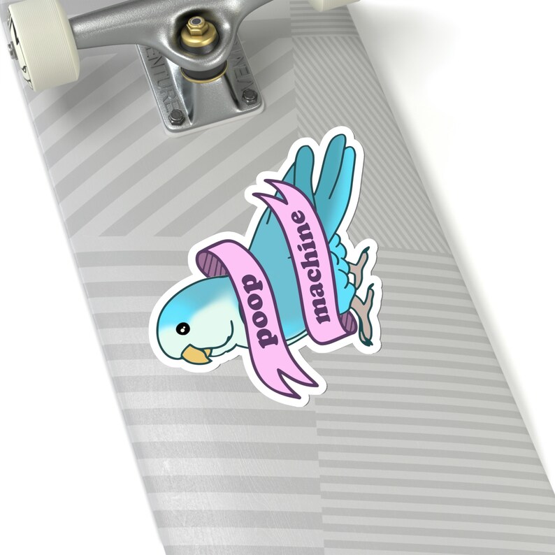Poop Machine Quaker Parrot Sticker: Funny Parakeet Owner Gift - Etsy