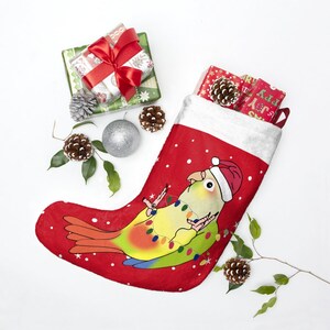 Pineapple Conure Christmas Stocking: Funny Parrot Owner Gift
