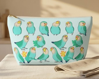 Dutch Blue Lovebird Pattern Pouch
