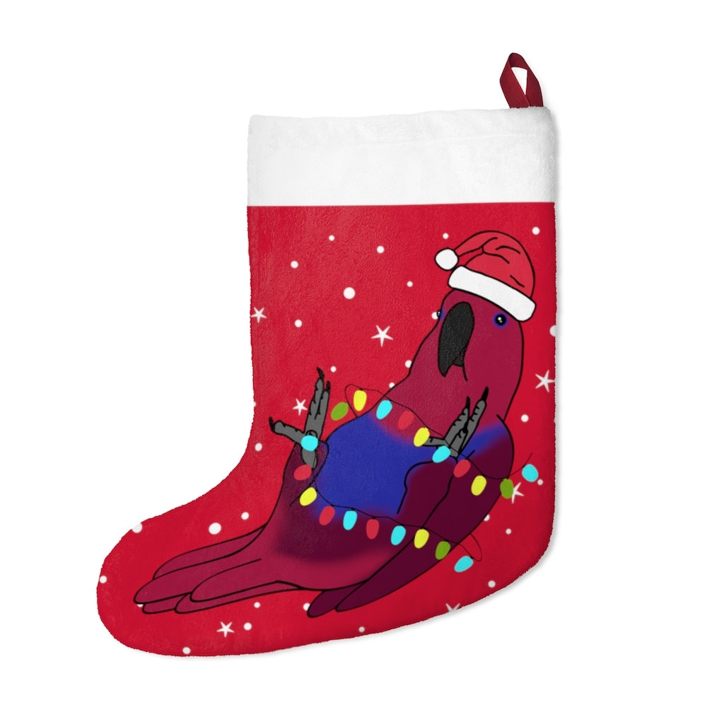 Eclectus Parrot Christmas Stocking: Festive Birb Owner Gift - Etsy