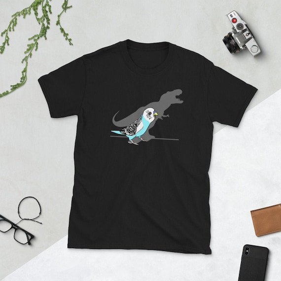 'Budgie' Men's & Women's Cotton T-Shirt - Soft Unisex Tee With Bird Art