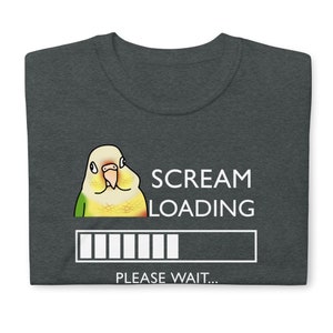 Scream Loading Pineapple Conure T-Shirt: Funny Parrot Tee
