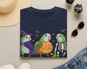 Halloween Green Quaker Parrot T-shirt
