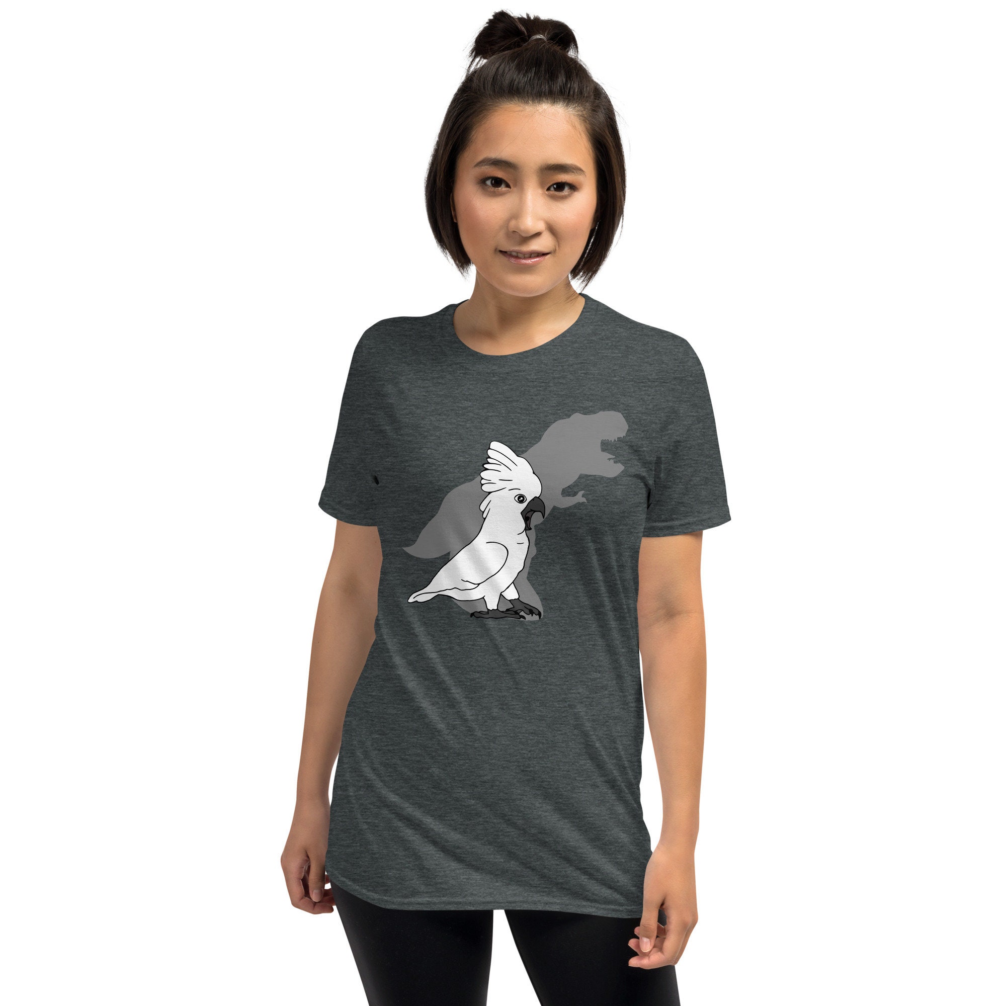 T-rex Umbrella Cockatoo T-shirt Birb Memes Clothes Dinosaur | Etsy
