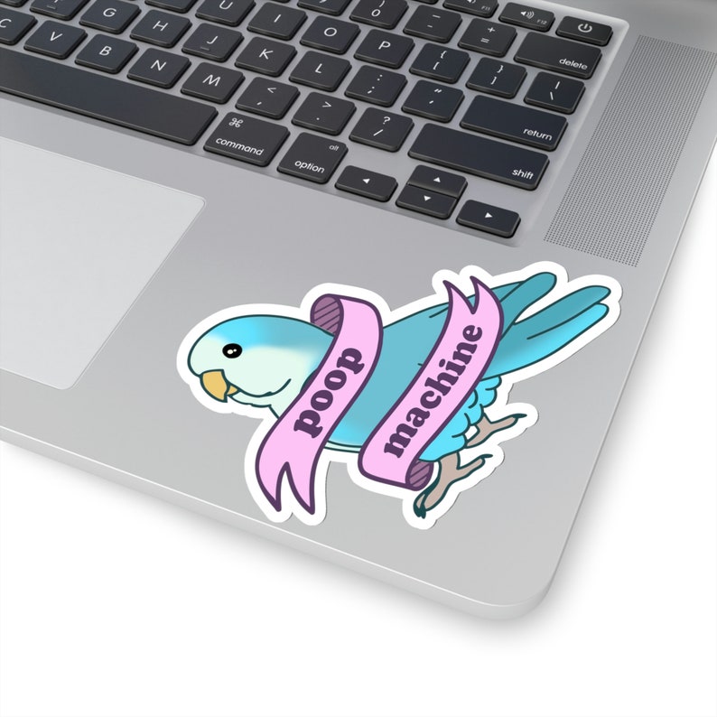 Poop Machine Quaker Parrot Sticker: Funny Parakeet Owner Gift - Etsy