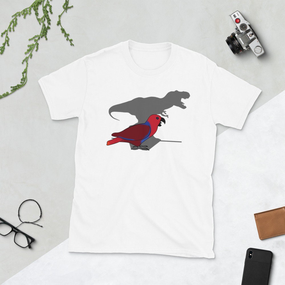 T-rex Female Eclectus T-Shirt Funny Eclectus parrot clothes | Etsy