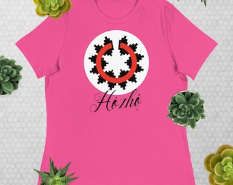 Navajo Female t-shirt with Navajo basket