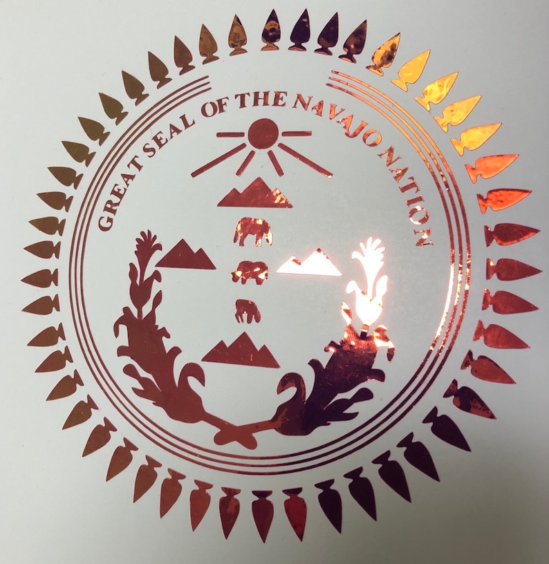 Hologram decal of Navajo Nation seal Etsy