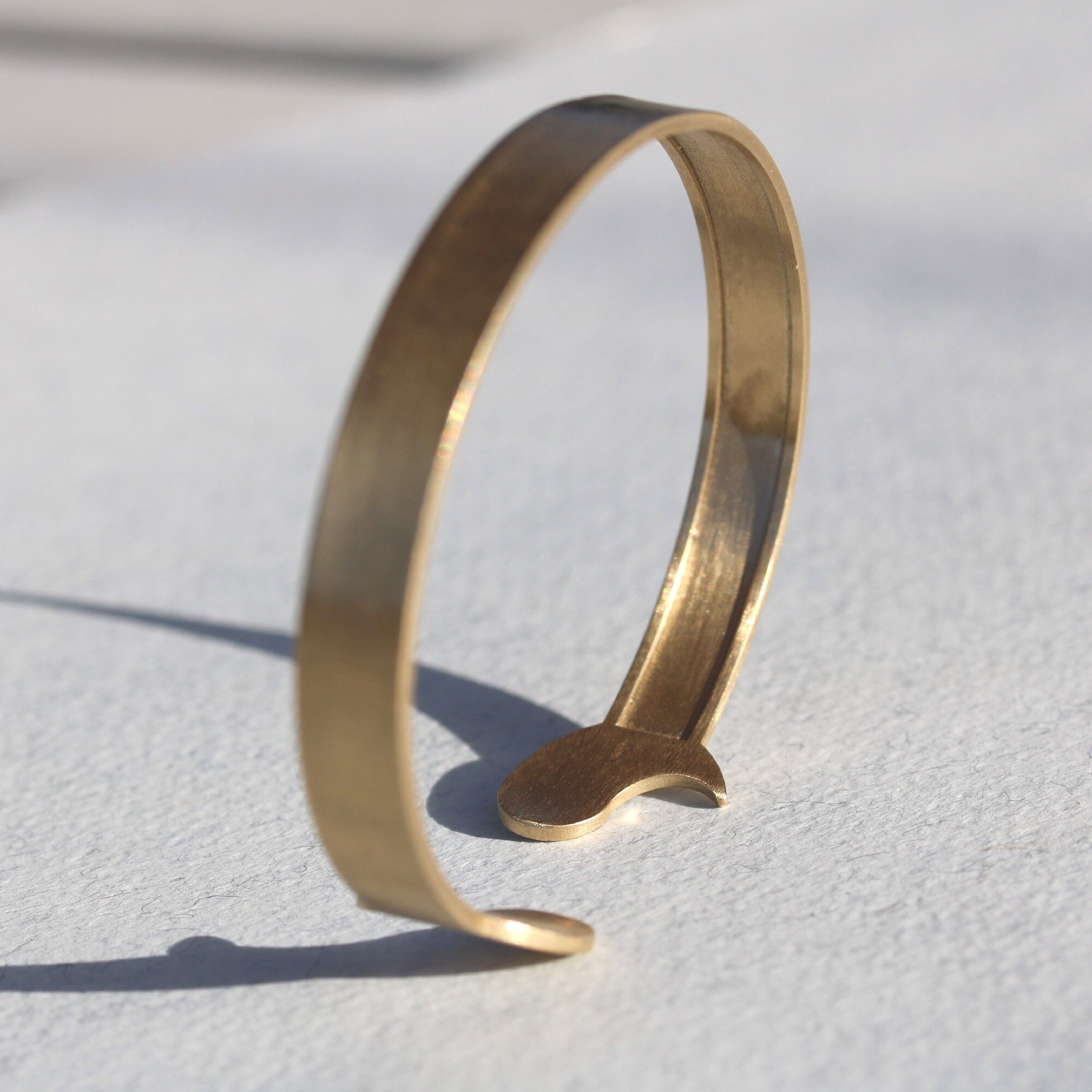 14K Solid Gold Cuff Bracelet Etsy