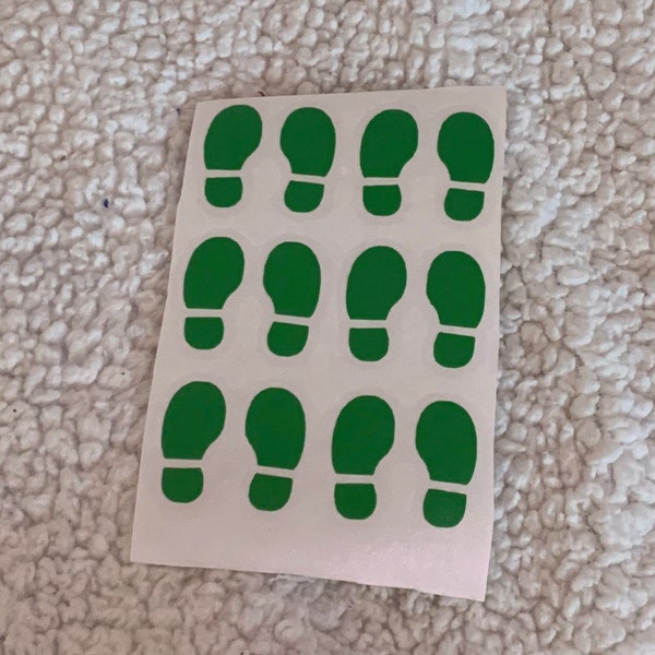 Leprechaun feet | footprints | vinyl decal stickers