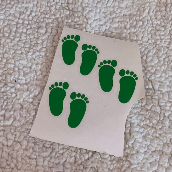 Leprechaun feet / footprints/ vinyl decal stickers