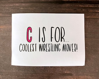 C is for Coolest Wrestling Moves A6 mini zine